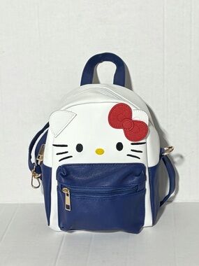 Sanrio Hello Kitty Blue & White Mini Backpack